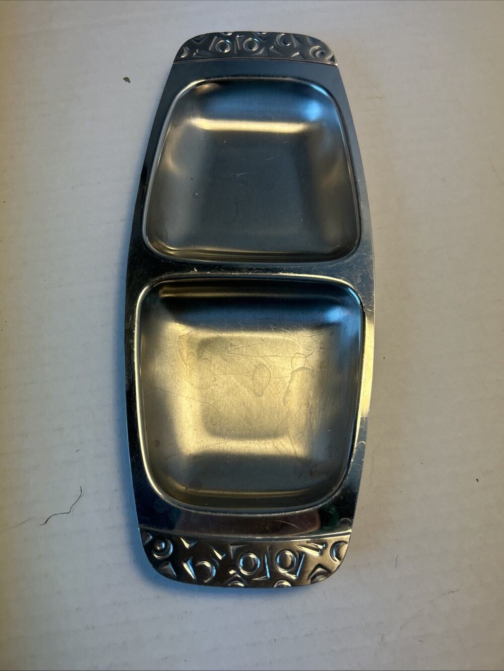 Serving Tray 2 Sided International Stainless For Relish Olives Butter